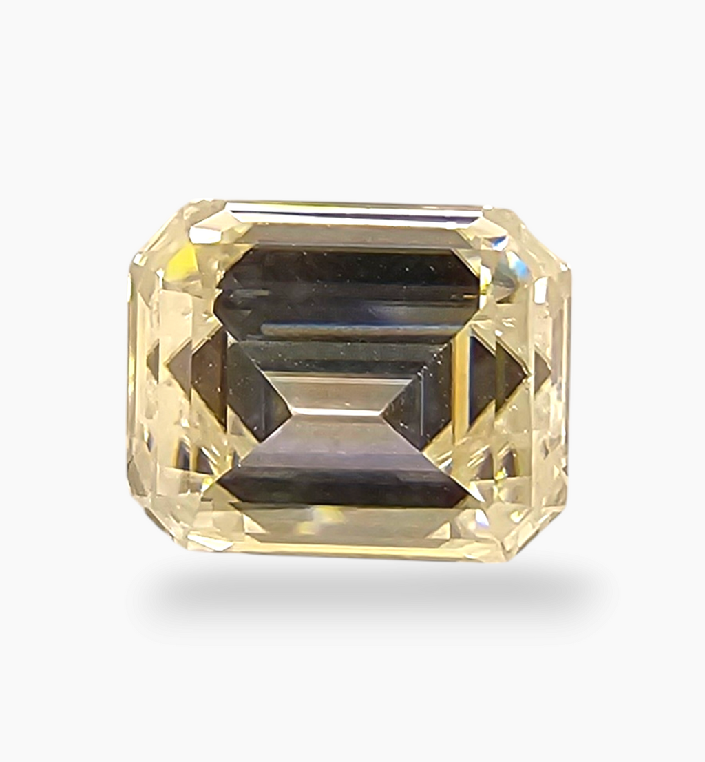 Loose Moissanite Stone Emerald Cut Shape 3.71 Carats Size 8x10mm