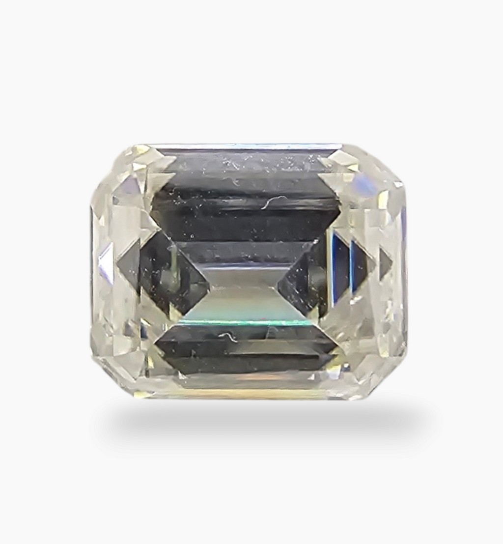 Loose Moissanite Stone Emerald Cut Shape 3.74 Carats Size 10x9mm