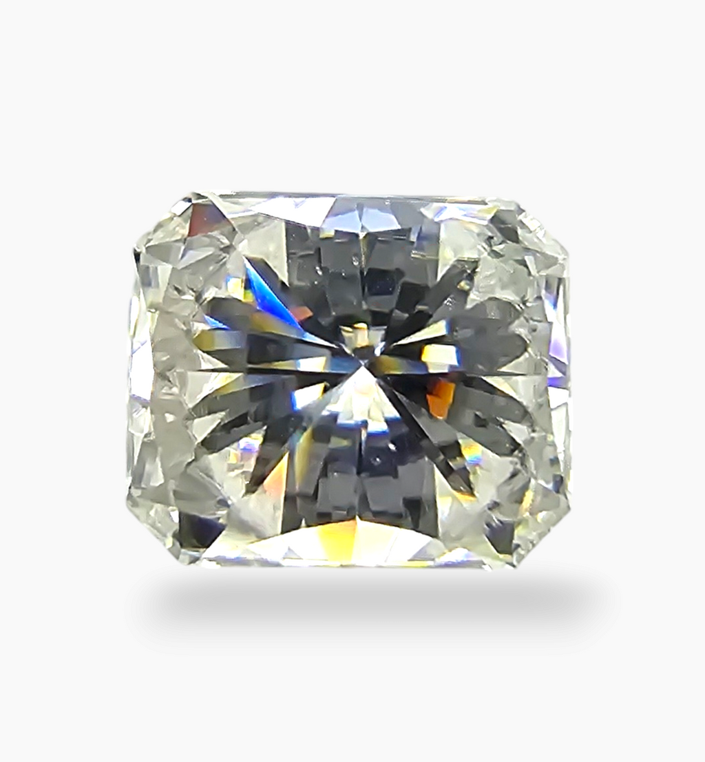 Loose Moissanite Stone Emerald Cut Shape 4.85 Carats Size 9x11mm