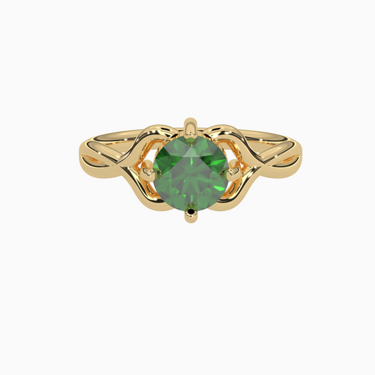 Emerald Ring  Afareen 18K Yellow Gold