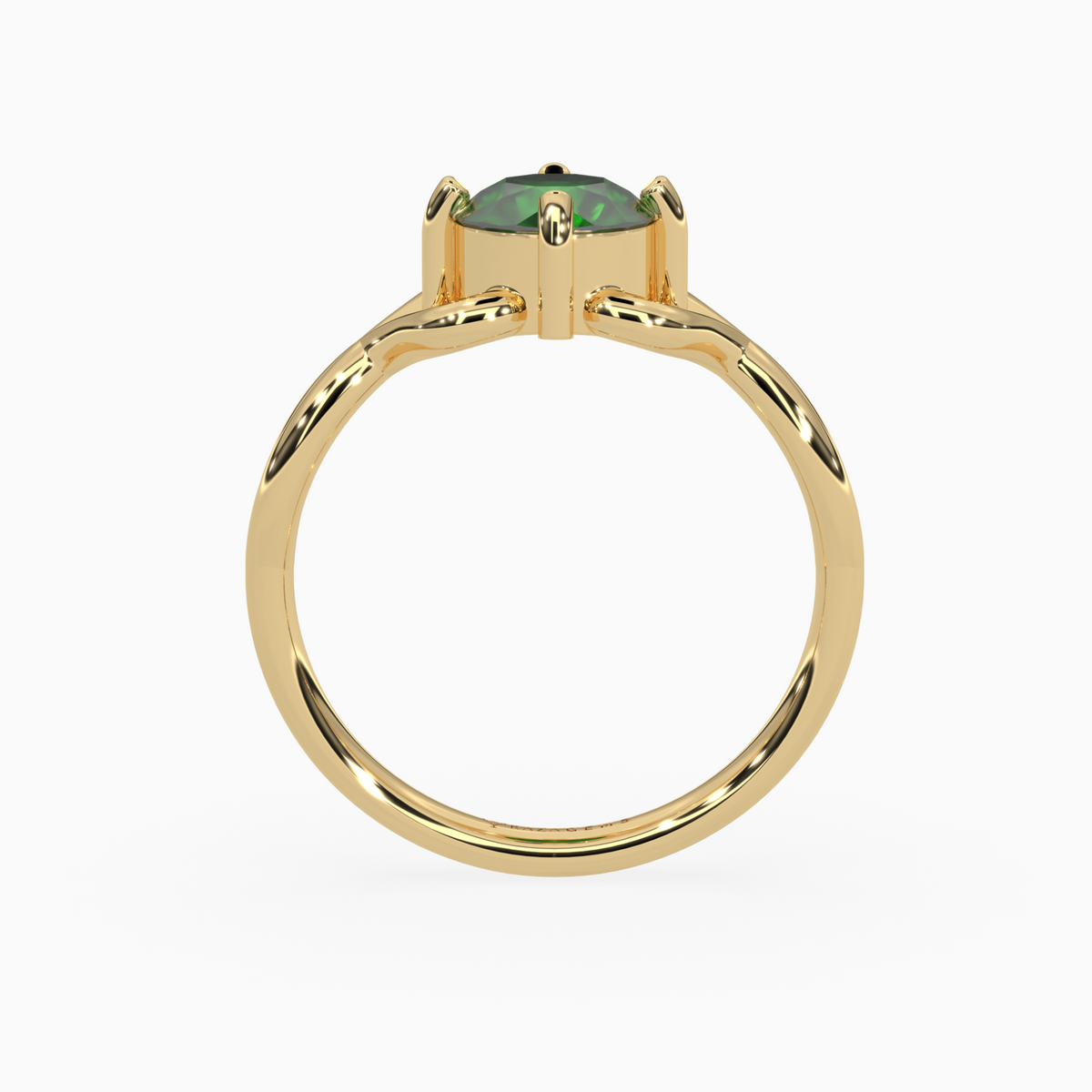 Emerald Ring  Afareen 18K Yellow Gold