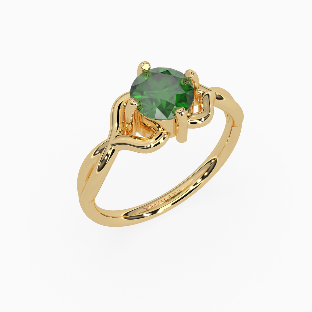 Emerald Ring  Afareen 18K Yellow Gold