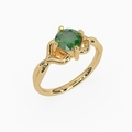 Emerald Ring  Afareen 18K Yellow Gold