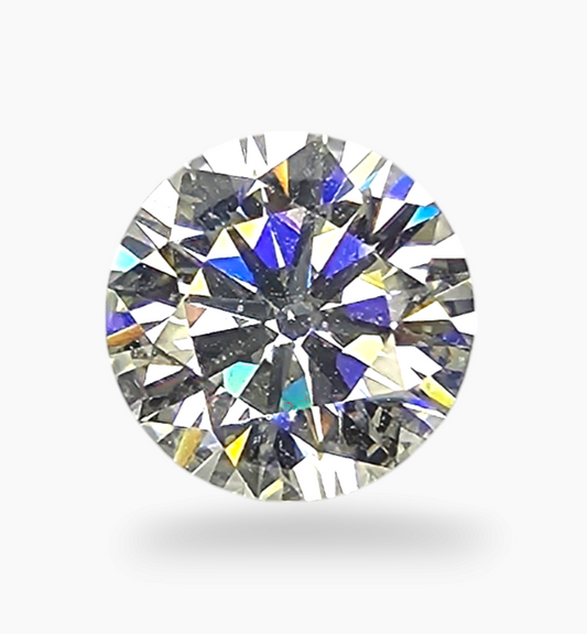 Loose Moissanite Stone Round Shape 1.82 Carats Size 8mm