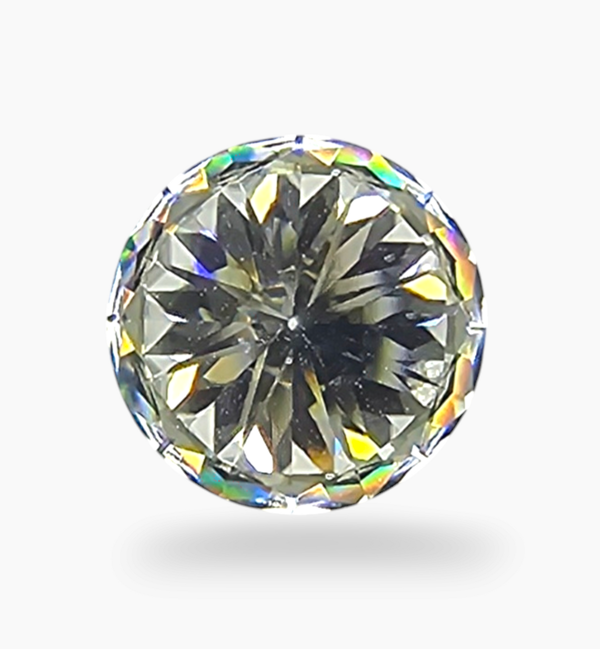 Loose Moissanite Stone Round Shape 1.82 Carats Size 8mm