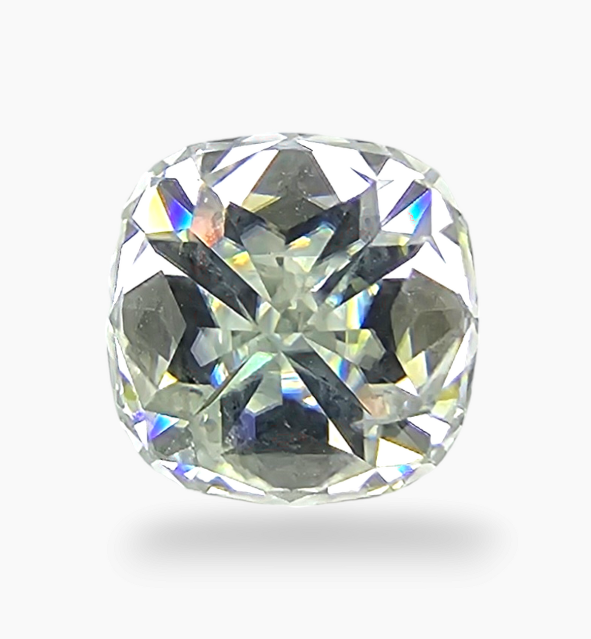 Loose Moissanite Stone Cushion Shape 4.54 Carats Size 10x10mm