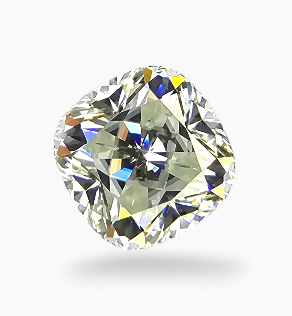 Loose Moissanite Stone Cushion Shape 4.54 Carats Size 10x10mm