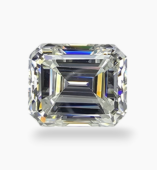 Loose Moissanite Stone Emerald Cut Shape 5.0 Carats Size 9x11mm