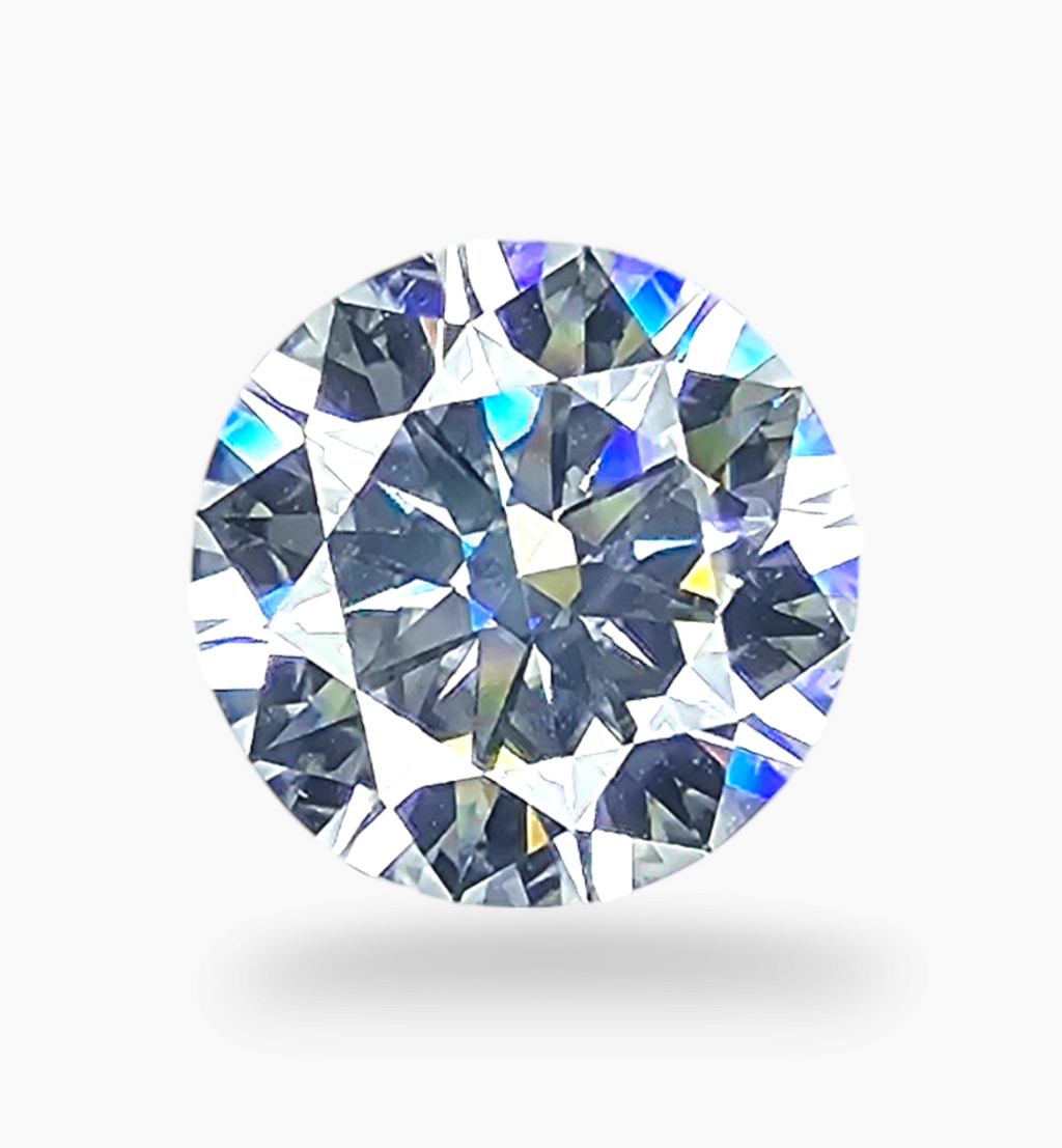 Loose Moissanite Stone Round Shape 5.73 Carats Size 12mm