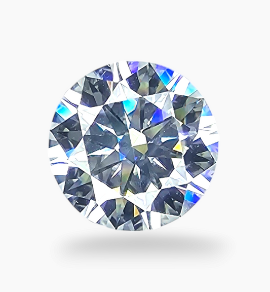 Loose Moissanite Stone Round Shape 5.73 Carats Size 12mm