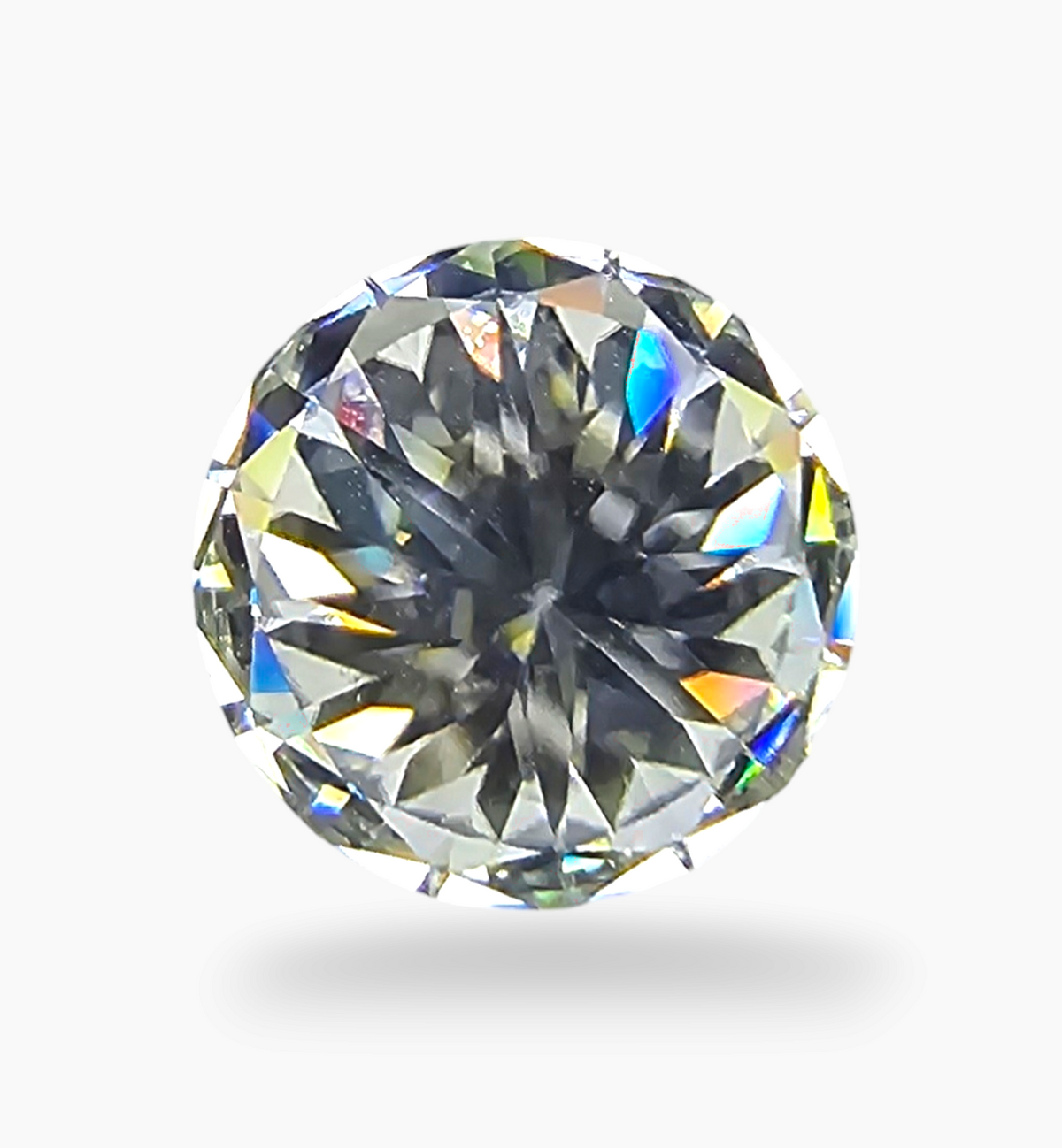 Loose Moissanite Stone Round Shape 5.8 Carats Size 12mm
