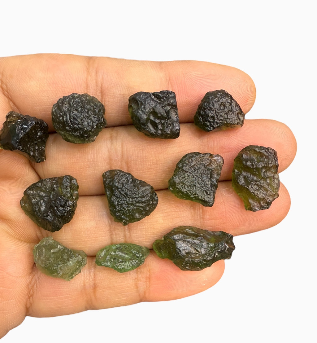 Moldavite Stones Rough / Raw From 1 - 10 Carats Lot