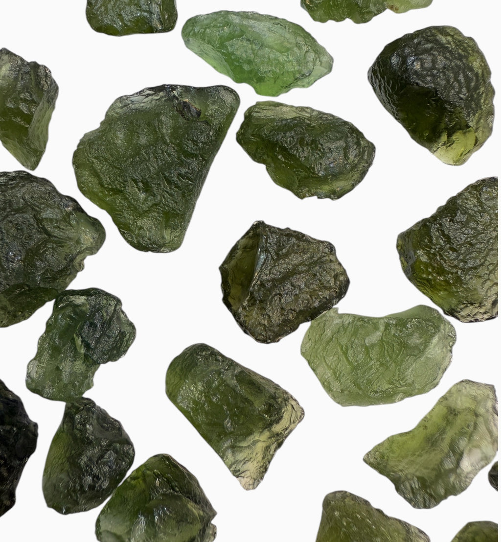 Moldavite Stones Rough / Raw From 1 - 10 Carats Lot