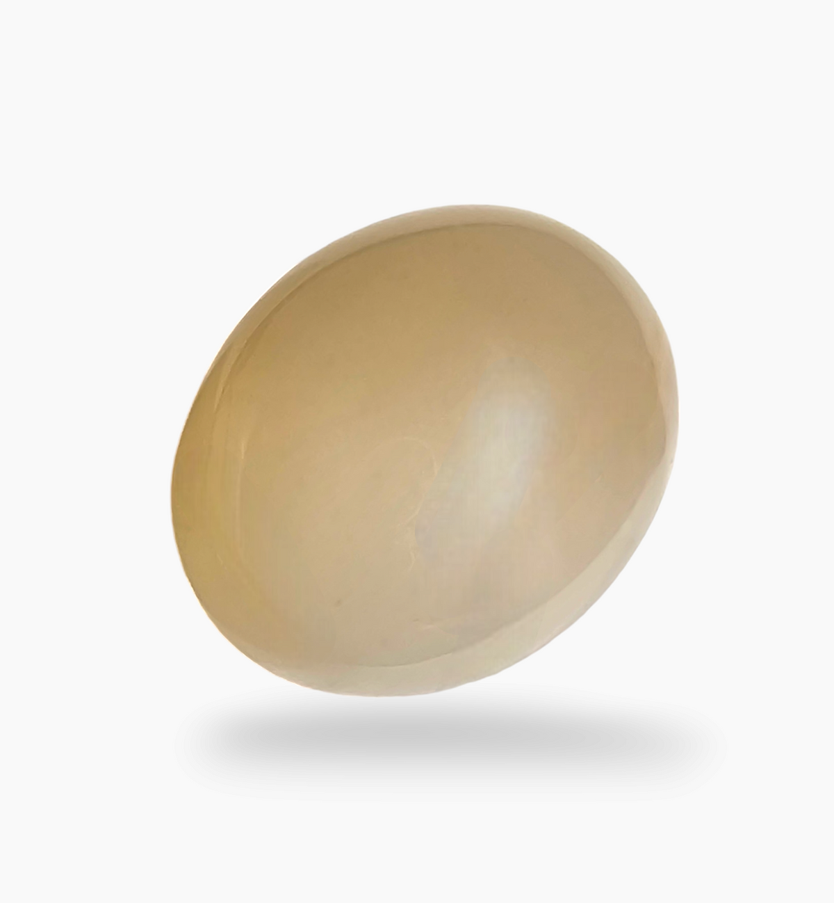 Natural Peach Moonstone Gemstone 8.86 Carats Oval Cabochon Shape 3x12.8mm
