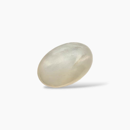 Natural Milky Moonstone Stone 12.56 Carats Oval Cabochon Shape ( 18x12 mm )