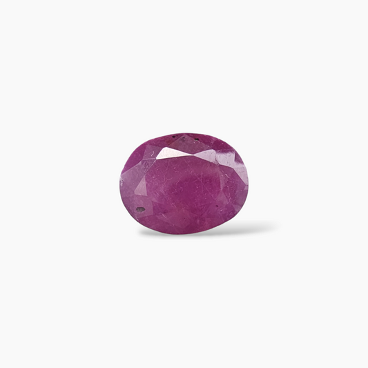 Mozambique Gemstone of Natural Ruby in Pink 4.12 Carats Oval Shape