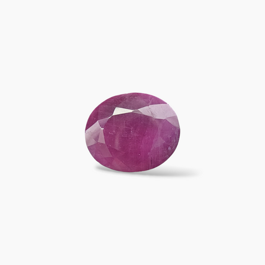 Mozambique Natural Pink Ruby in Oval Shape with 6.37 Carats for Sale