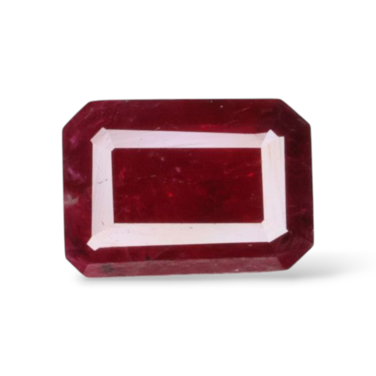 Mozambique Red Ruby Gemstone In Octagon Cut Shape 1.81 Carats 7.78x6.63x2.97mm Size