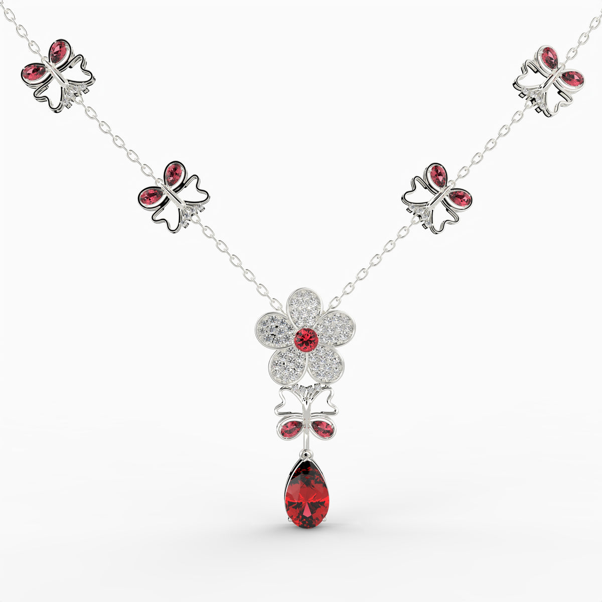 Mozambique Ruby Necklace - Tatiana