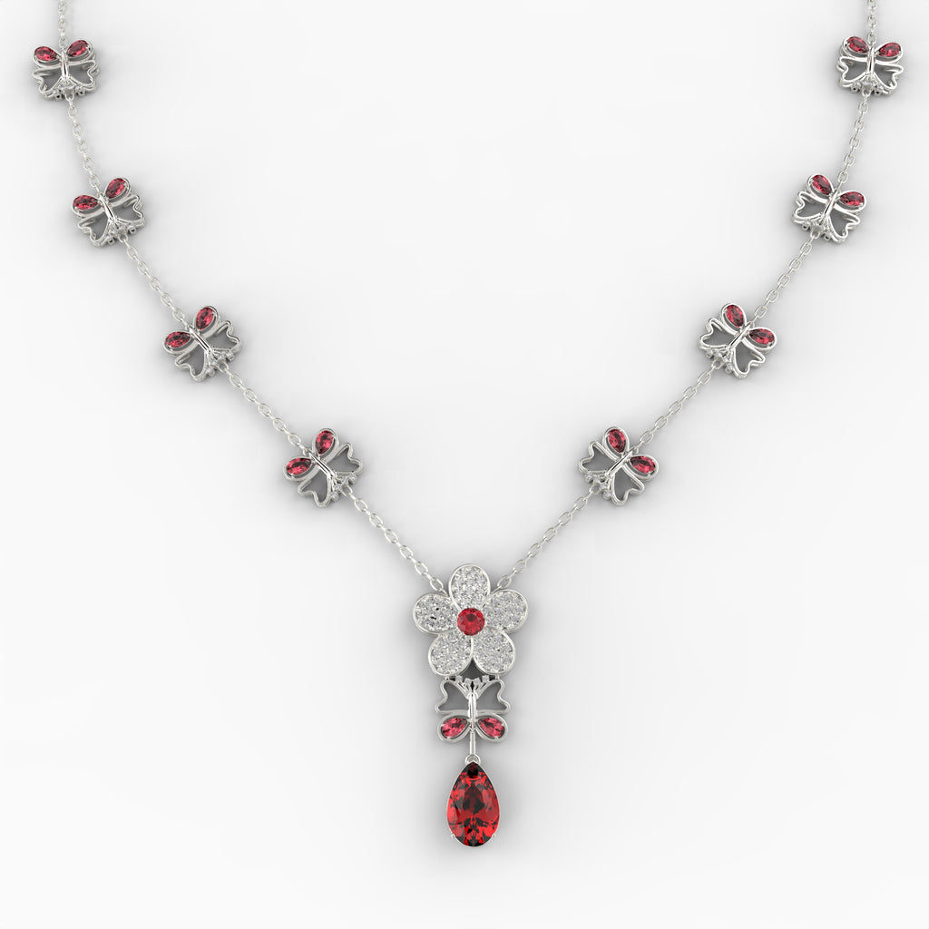 Mozambique Ruby Necklace - Tatiana