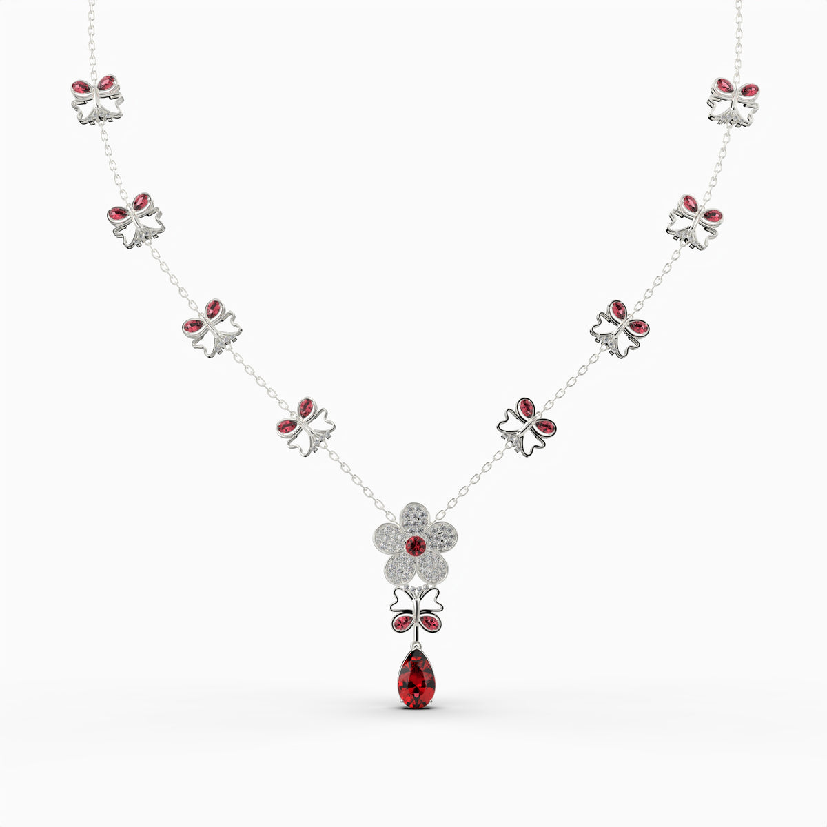 Mozambique Ruby Necklace - Tatiana