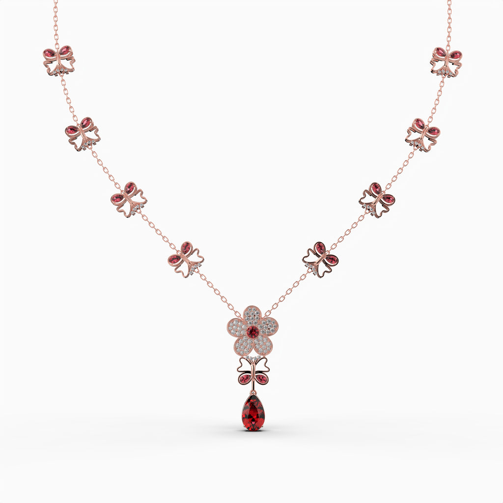 Mozambique Ruby Necklace - Tatiana
