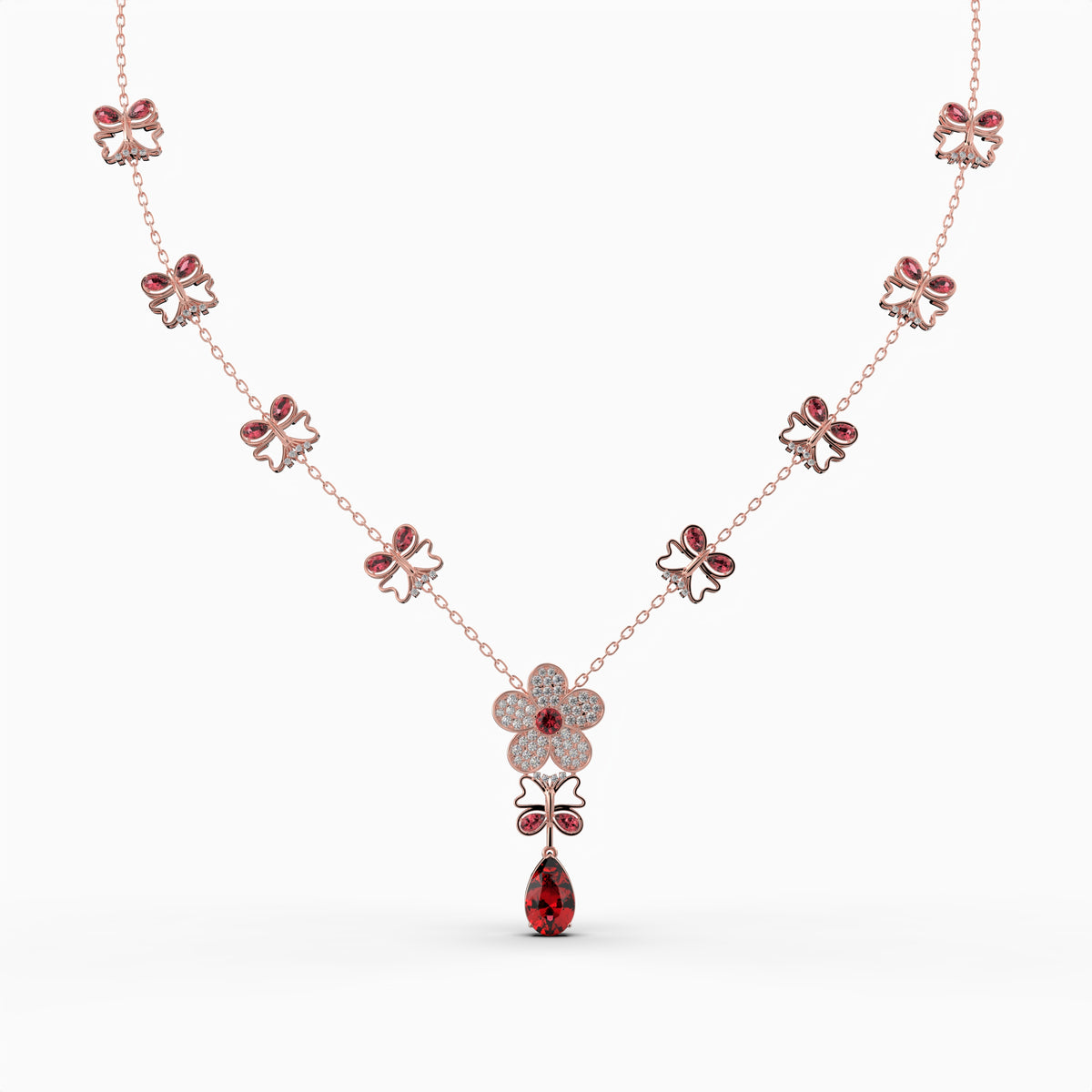 Mozambique Ruby Necklace - Tatiana