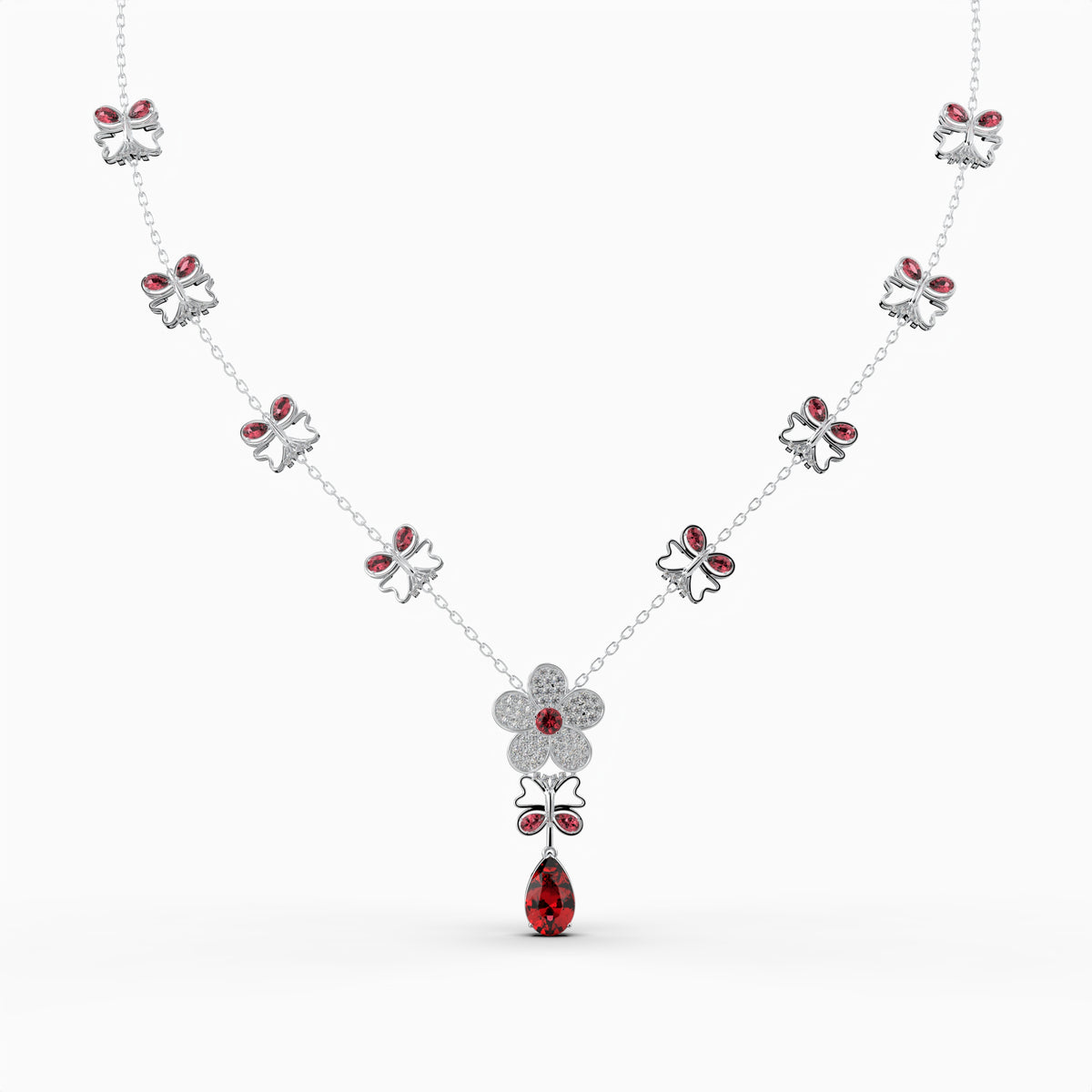 Mozambique Ruby Necklace - Tatiana