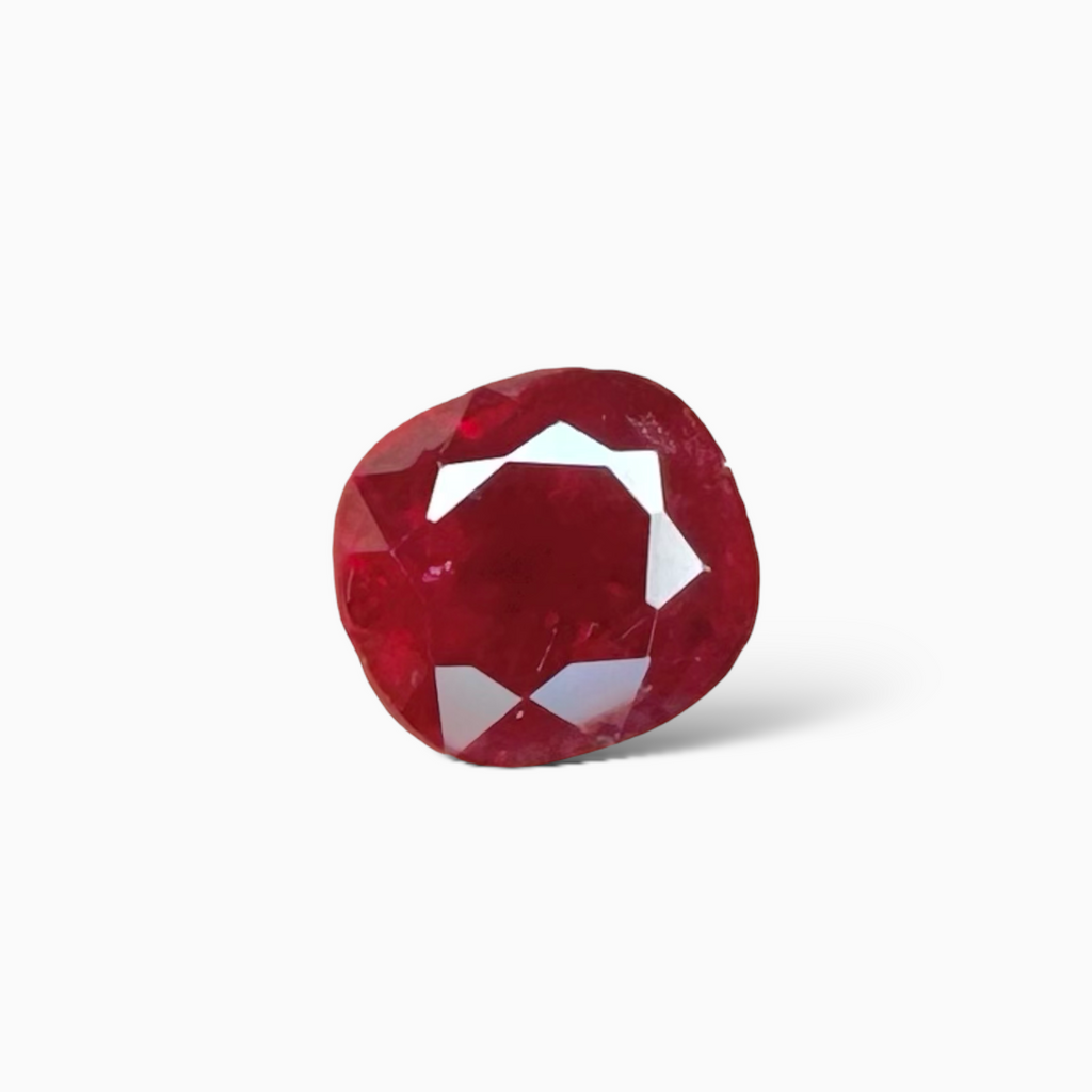 Mozambique Red Ruby 1.73 Carats in Cushion Cut for Sale