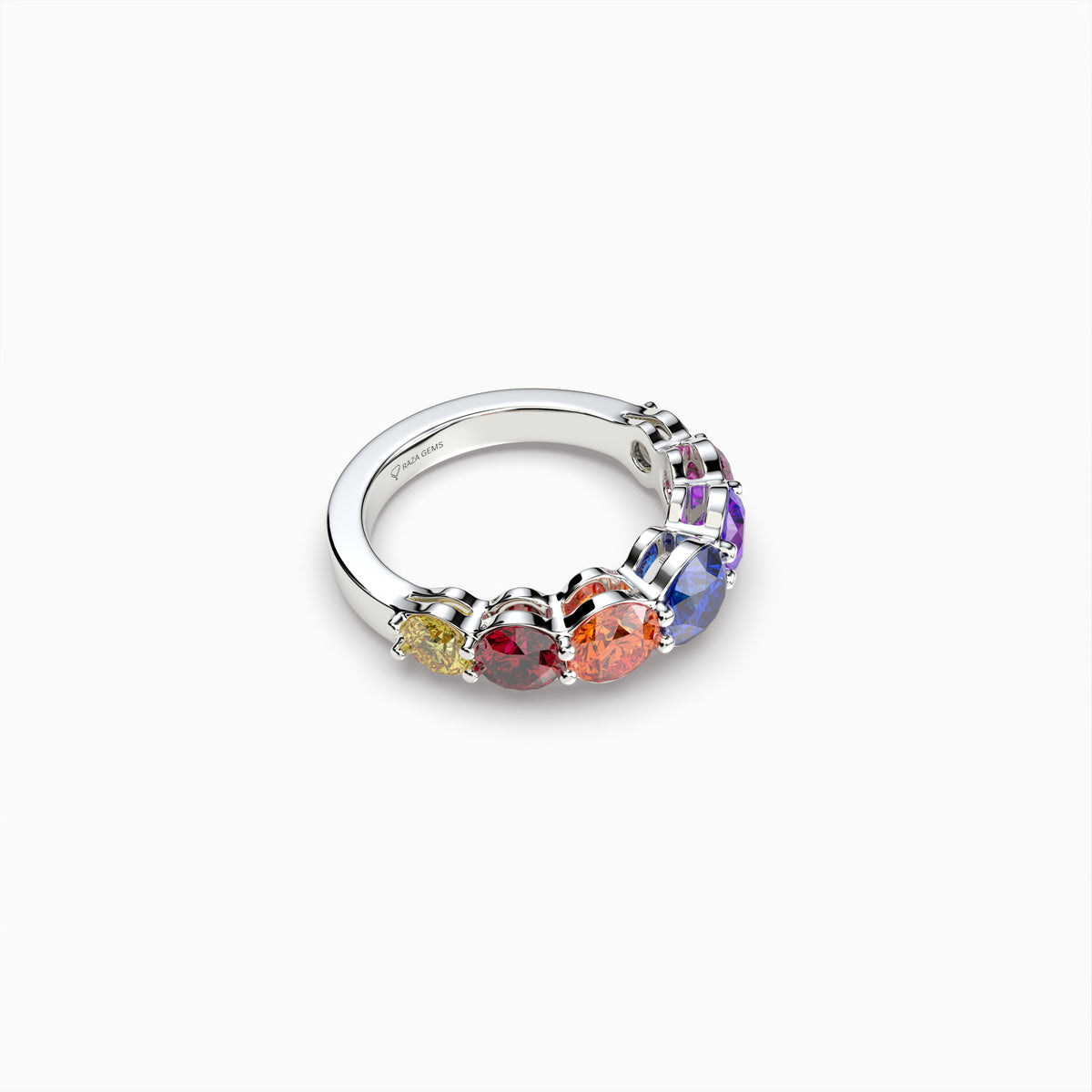 Maeve Natural Spinel Ring with 7 Multi-Color Stones