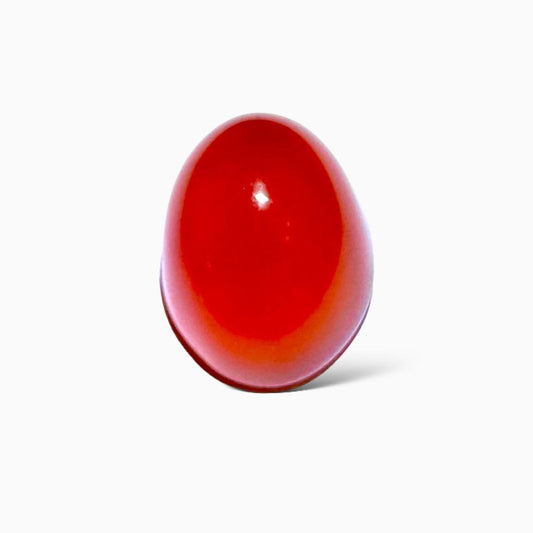 Natural Yemeni Red Aqeeq Oval Cabochon 23.50 Carats 19X15mm (Aqeeq Stone)