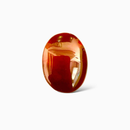 Natural Agate Oval Cabochon (Aqeeq Stone) 34.78 Carats 26.31X19.52mm Yemeni Aqeeq