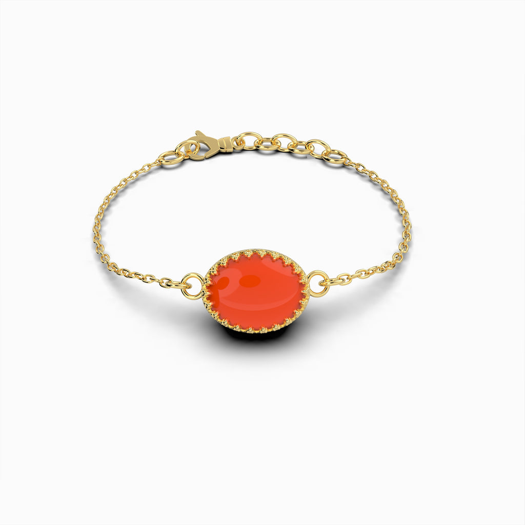 Natural Carnelian Bracelet - Hazel