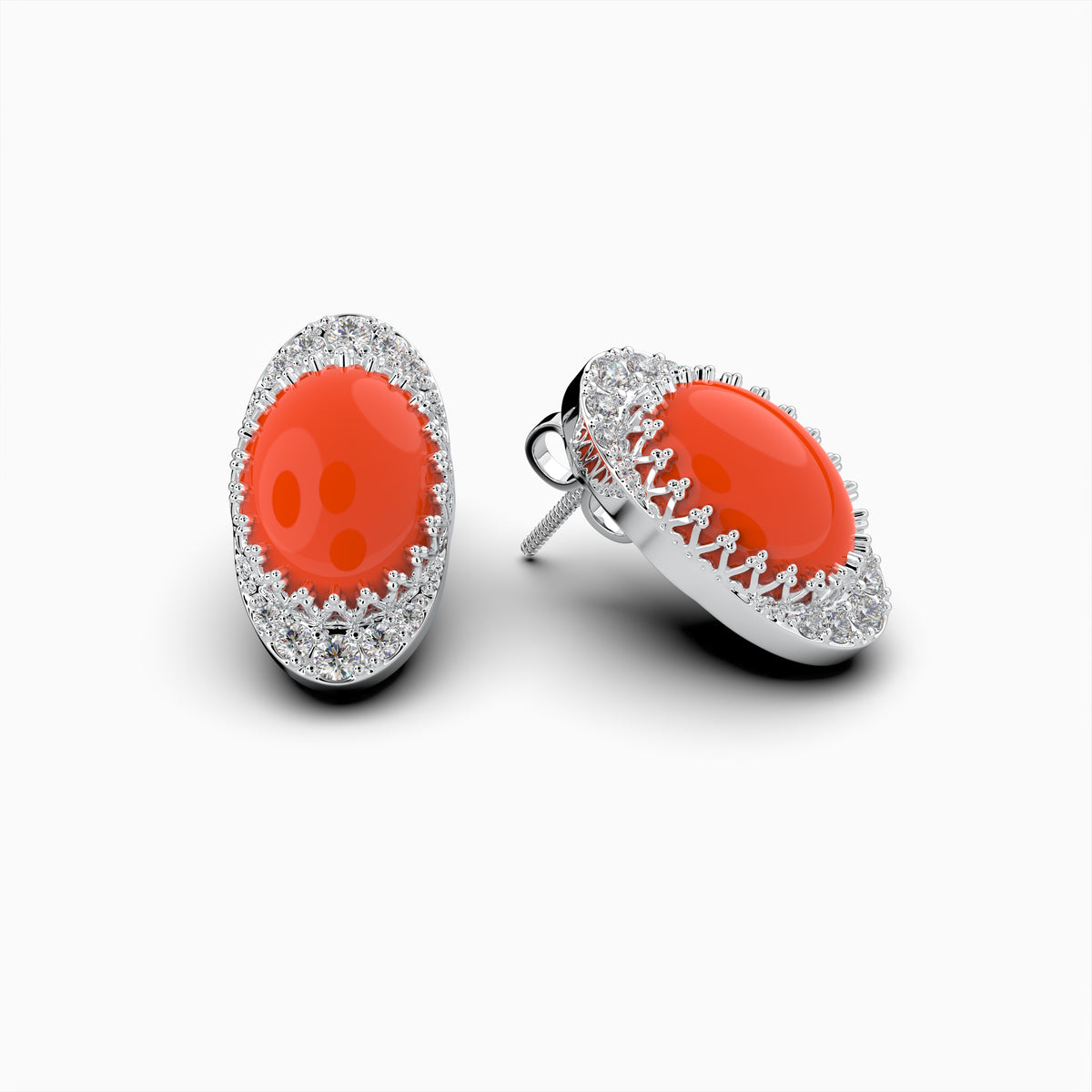 Natural Carnelian Earring - Nova