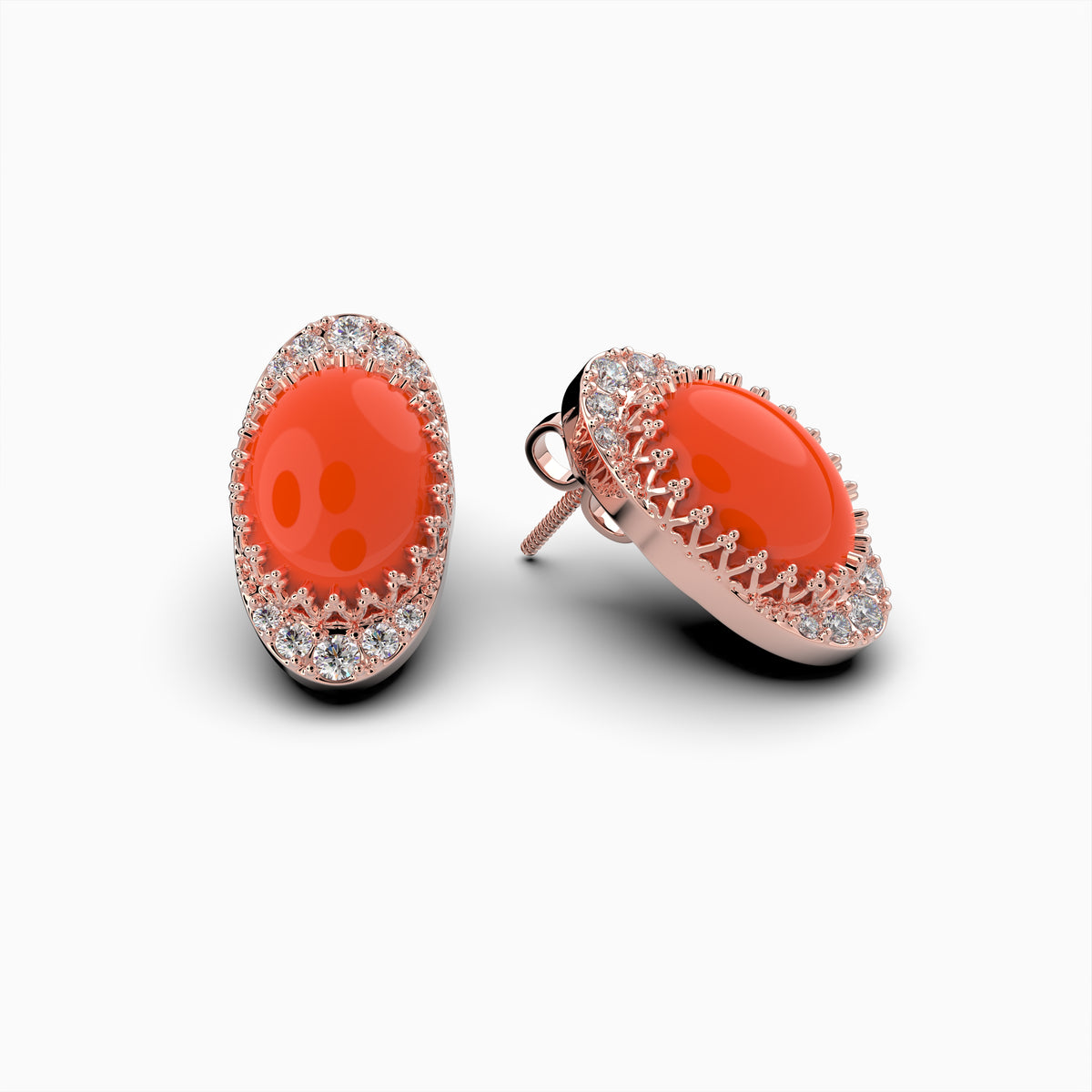 Natural Carnelian Earring - Nova