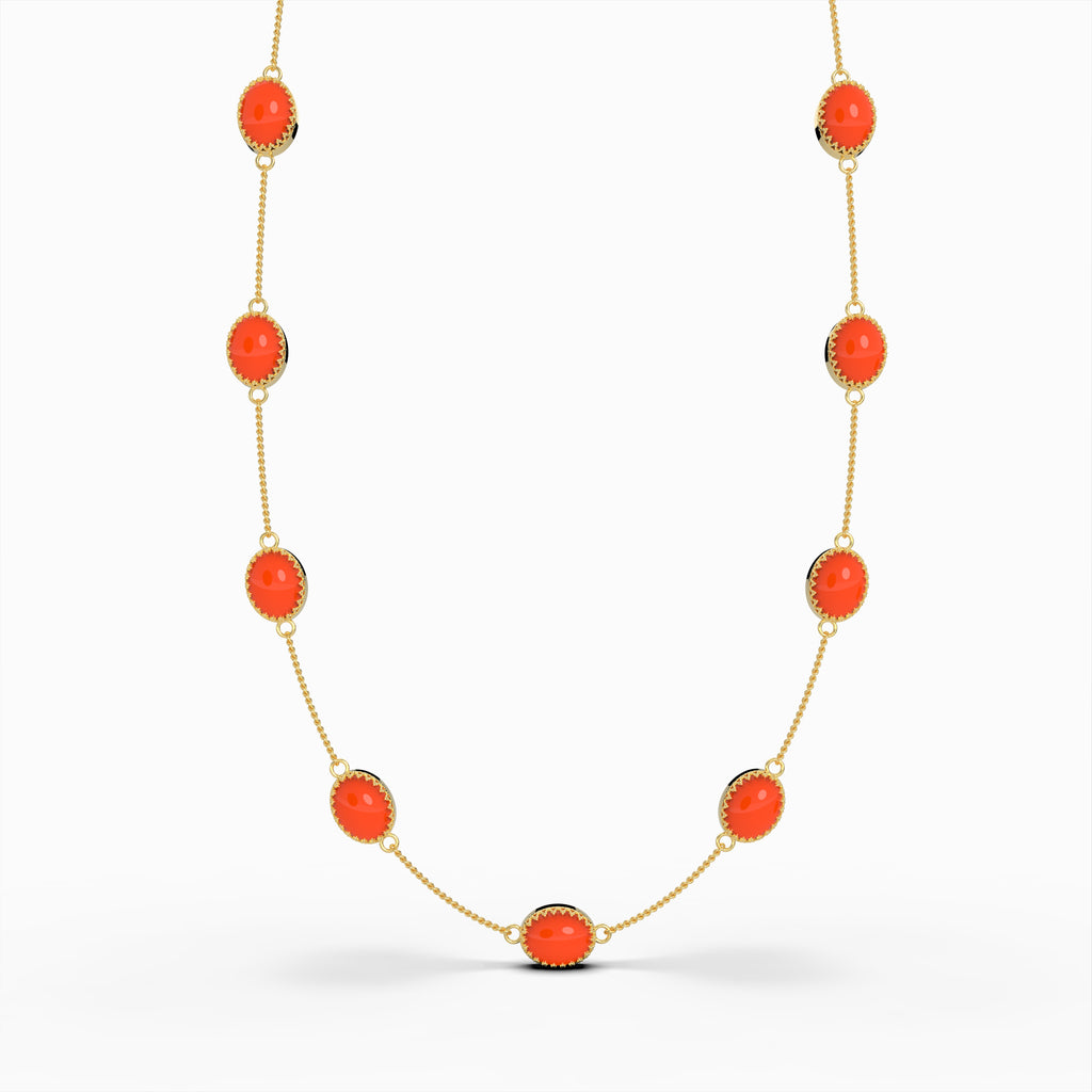 Natural Carnelian Necklace - Lily