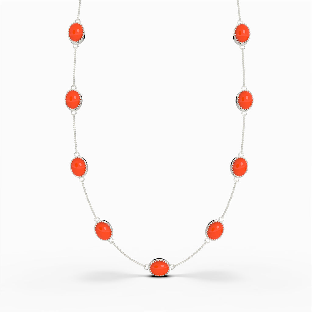 Natural Carnelian Necklace - Lily