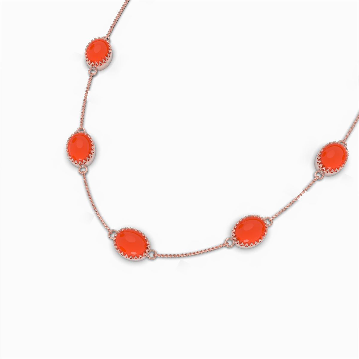 Natural Carnelian Necklace - Lily