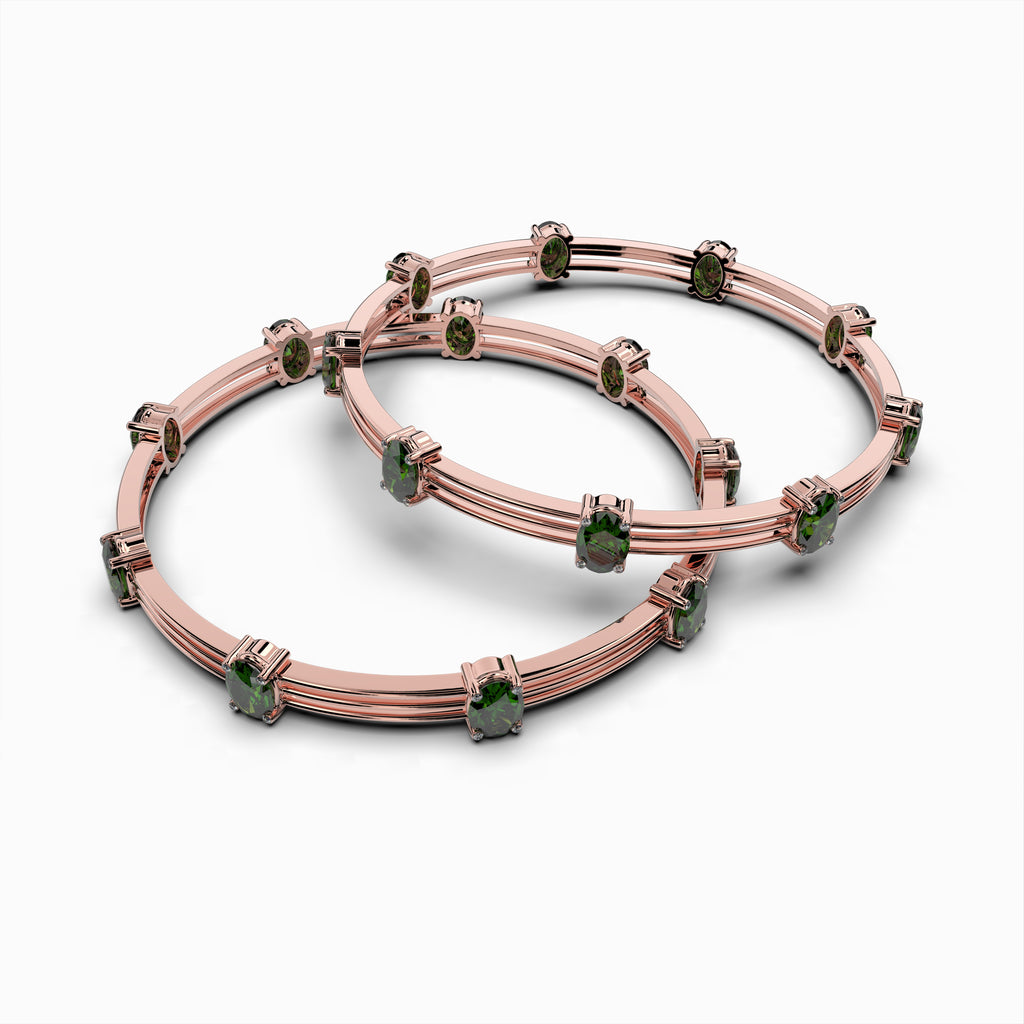 Natural Alexandrite Bangle - Stella