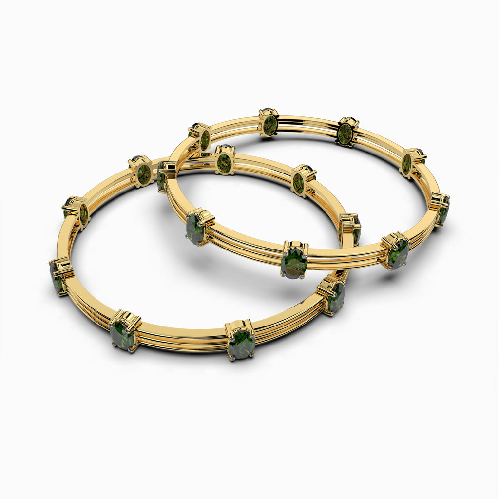 Natural Alexandrite Bangle - Stella