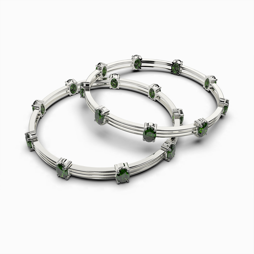 Natural Alexandrite Bangle - Stella