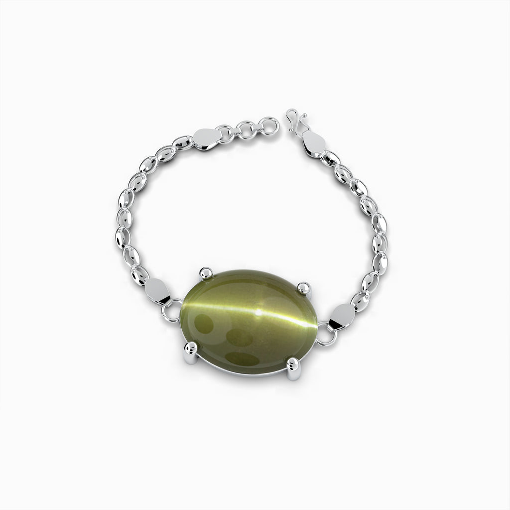 Natural Alexandrite Cats Eye Bracelet - Zoey