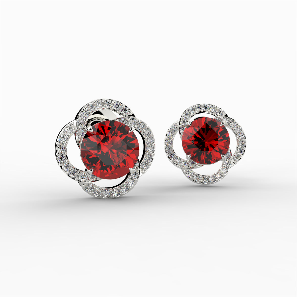 Natural Almandine Garnet Earring - Allochka