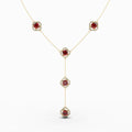 Natural Almandine Garnet Necklace - Lillian