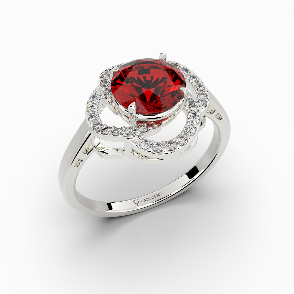 Natural Almandine Garnet Ring