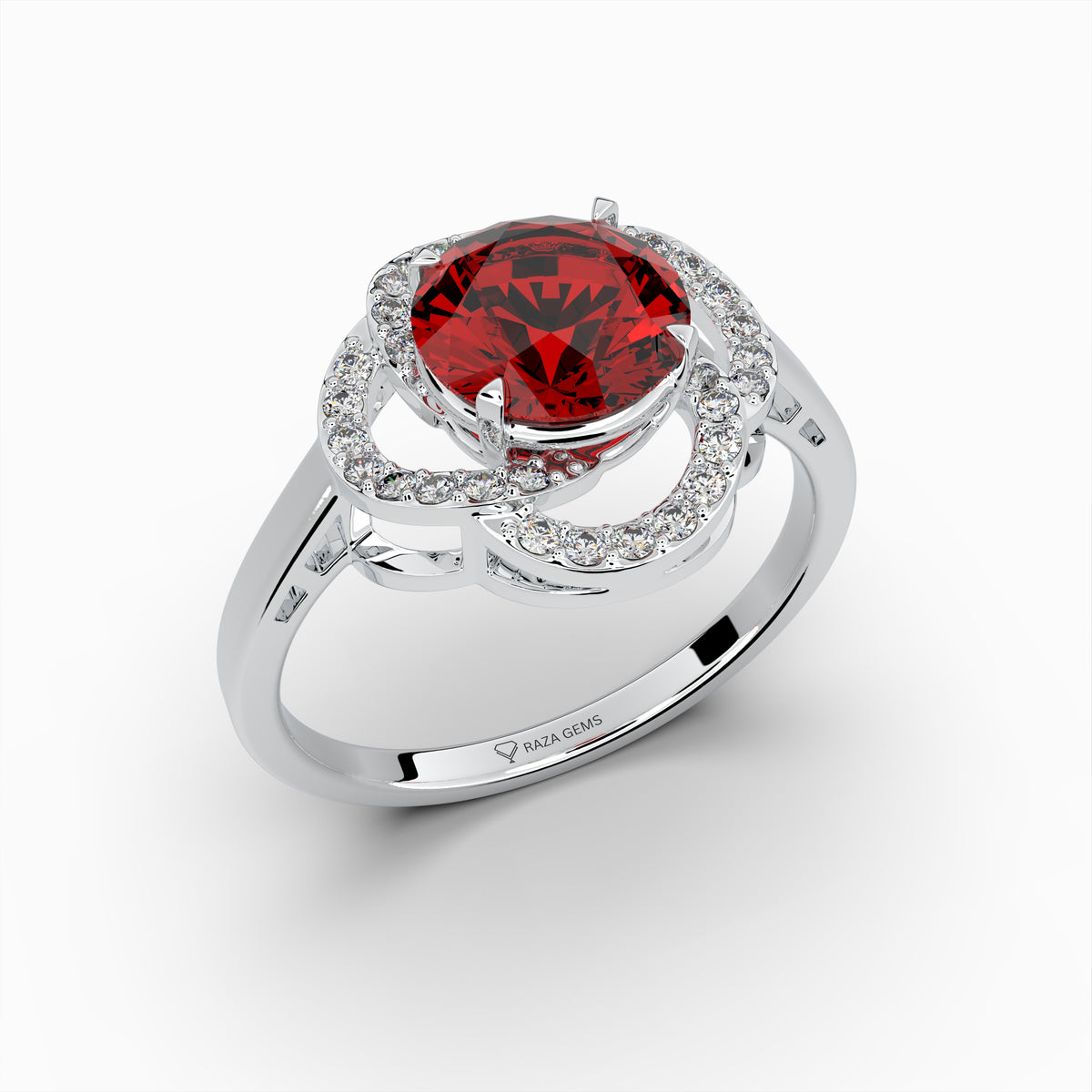 Natural Almandine Garnet Ring