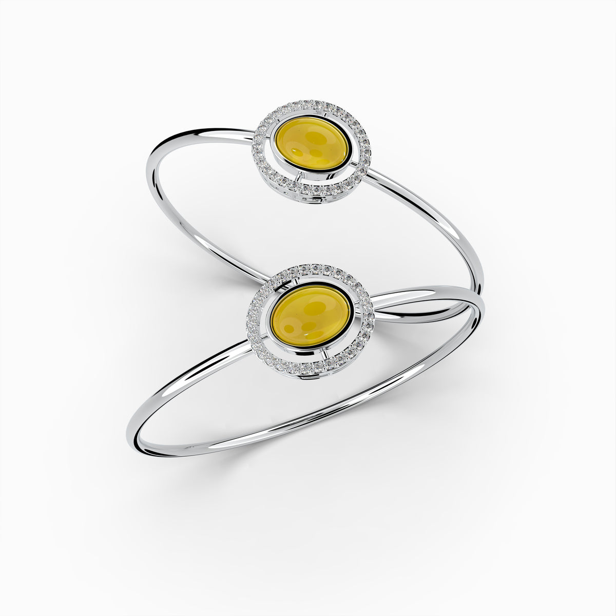Natural Amber Bangles - Maya