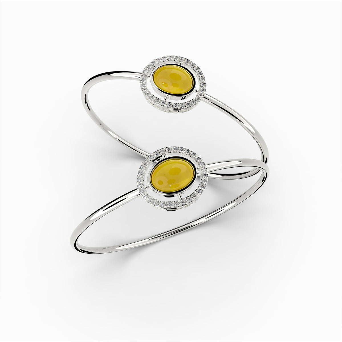 Natural Amber Bangles - Maya
