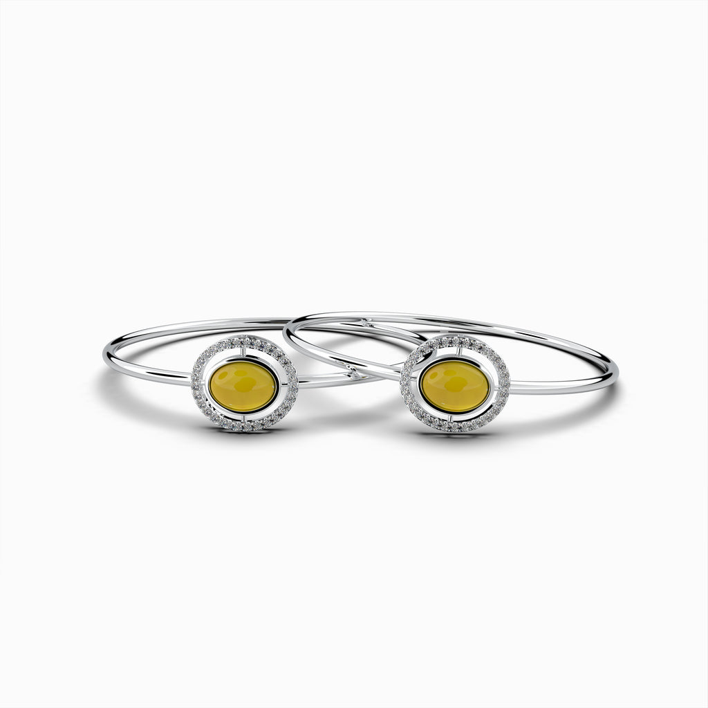 Natural Amber Bangles - Maya