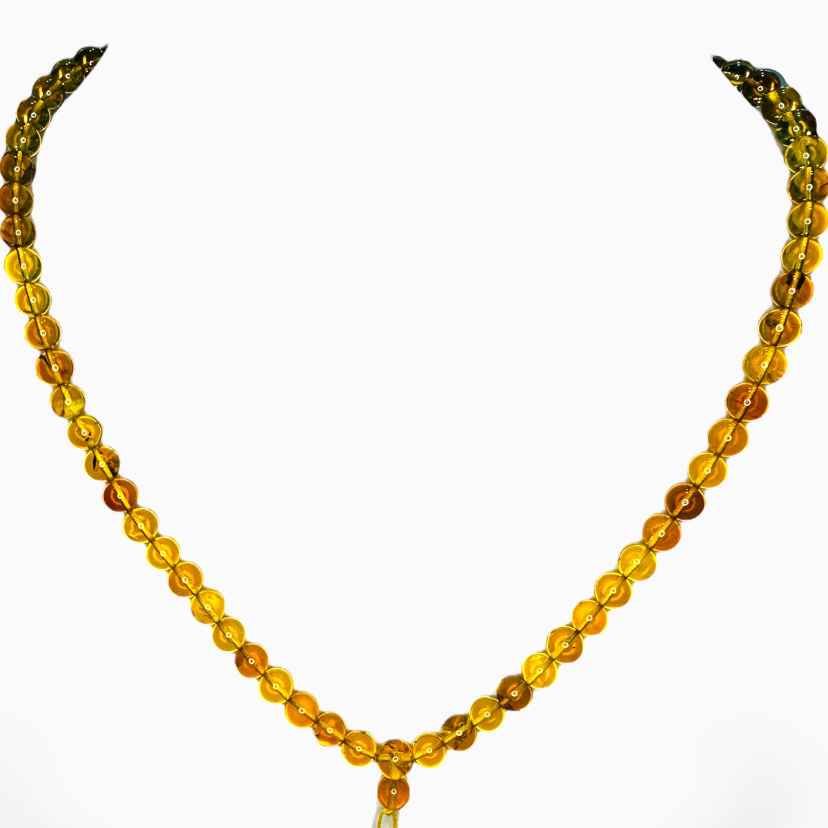 Natural Amber Stone Beads 99.6 Carats Round Shape (7 mm)